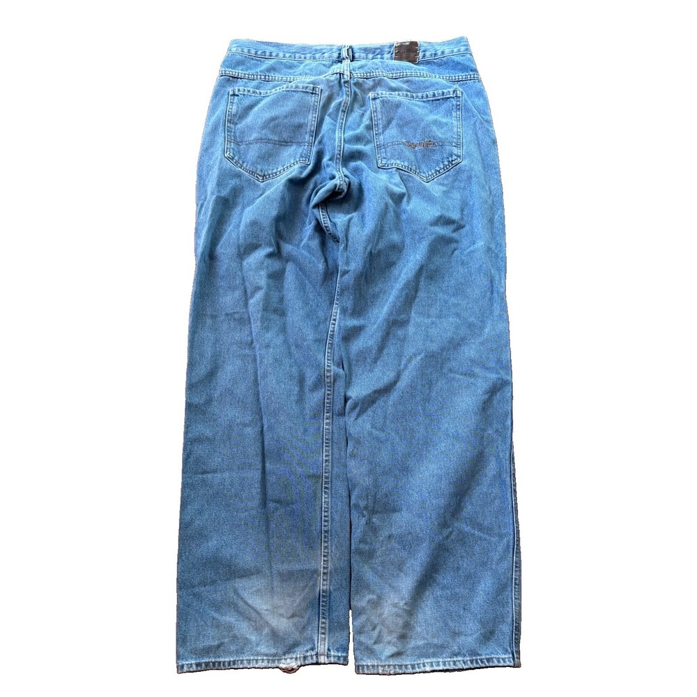 Ecko Unlimited Baggy Fit Jeans Men's 36x30 Vintage Skater Y2K Elite Embroidered